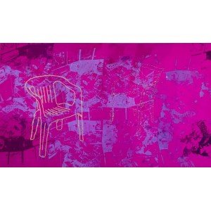 Ahwar Nasir, 19.2 x 30 Inch, Embroidery & Patchwork on Georgette, Cotton & Organza, AC-AHN-005